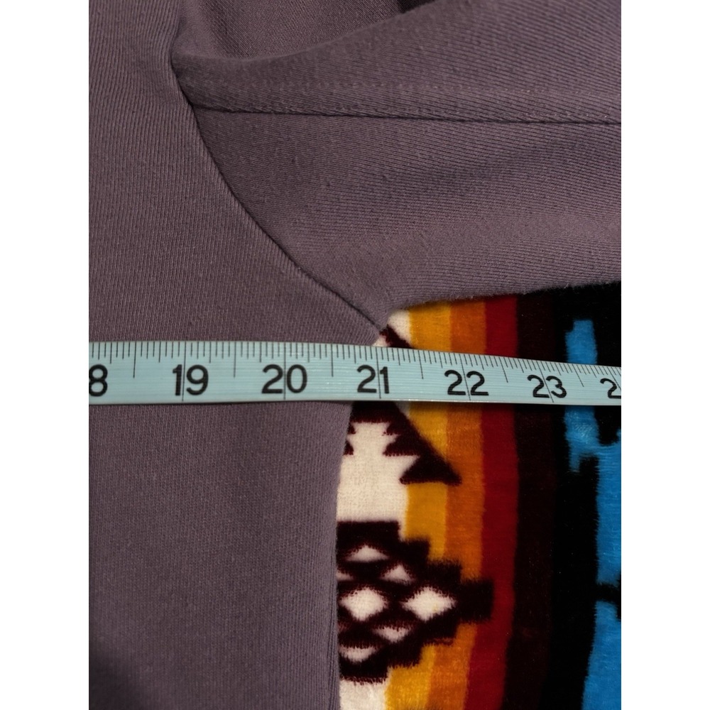FILA Purple Sweatshirt Size Medium Long Sleeve Logo Band Hem Casual Lounge - Picture 6 of 7